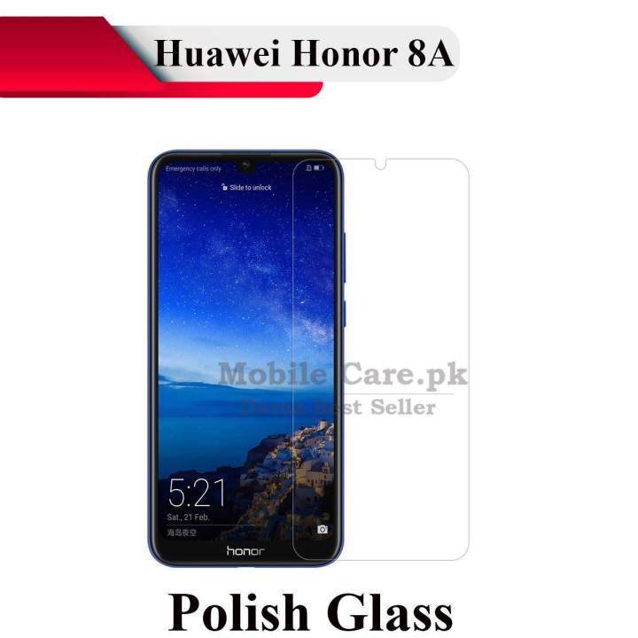 Huawei Honor 8A Tempered Glass Screen Protector Polish Glass For Huawei Honor 8A