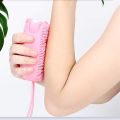 1 Pc - Silicone Exfoliating Silicone Body Scrubber Shower Brush- Hygienic Shower Loofah Sponge Alternative for Deep Clean & Soft Skin - Silicone Body Brush and Silver Infused Silicone Body Brush - Random color. 