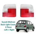 Suzuki Mehran Back Light Cover Set ( Right + Left ) 4 Pieces - Break Light Cover. 