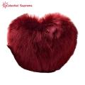 Pillow Soft Texture Decorative Heart Shaped Sofa Cushion Cover. 