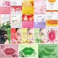 BIOAQUA Pack of 15 Moisturizing Facial Face Sheet Mask, Lip mask, Eye mask, Hydrating, Radiance Boost, , Moisturizing, Skin Care Sheet Mask. 