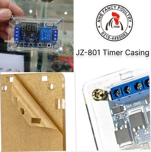 Timer Relay Module JZ-801 Casing Transparent Acrylic For incubator In Pakistan