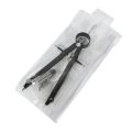 Geometry Set with Lock, Math and Precision Compass, Metal(black). 