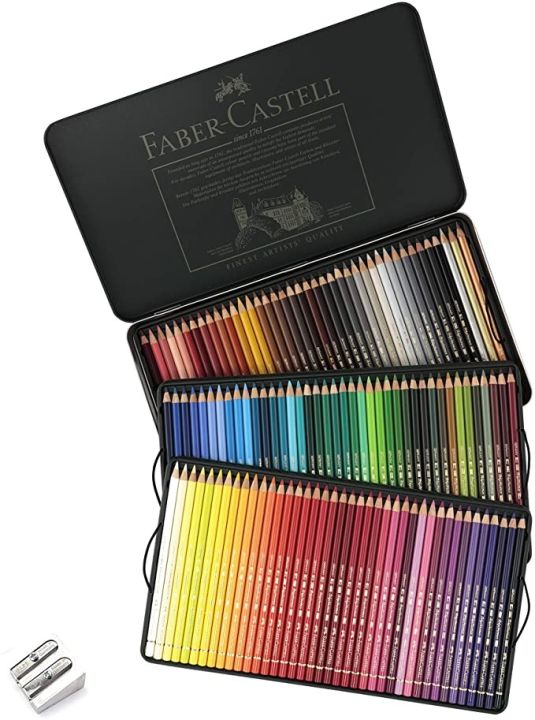 Faber-Castell Polychromos Color Pencils Tin Box Set 120 Pcs