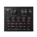V8S V8  Sound Card with Bluetooth Professional Recording Mixer Audio Interface Studio Phantom Power PC Microphone for Live Stream. 