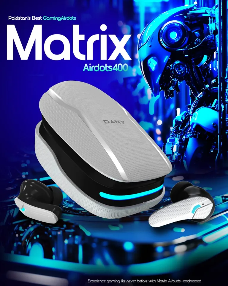 Dany® Matrix Airdots 400 Wireless Earbuds, Bluetooth Wireless