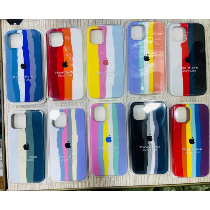 Rainbow silicone case of iphone