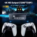 (M8 PRO)Game Stick 4K Video Game Console Retro Classic Games 2.4G Double Wireless Controller for PS1/GBA/SNES. 