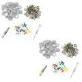 120Pcs DIY Roof Lining Repair Kit Fix Sagging Headliner Pin Buckle Screw No Glue for Truck/Car Screw Ceiling Repair Gray. 