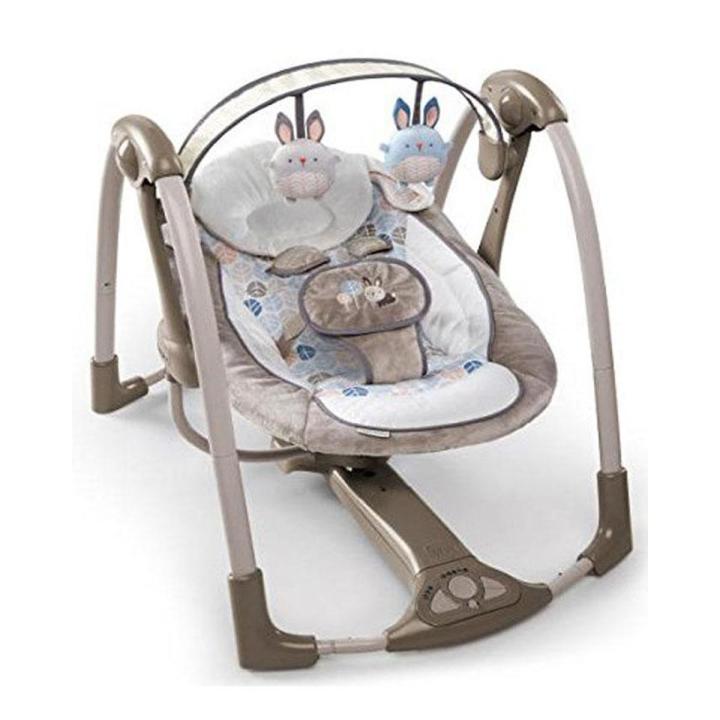 Ingenuity Power Adapt Portable Swing - Bingham Bunny (60730)