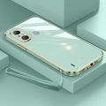AnDyH Original Phone Case for Infinix Itel A49 A58 Luxury Fashion Couples Pattern Plating Silicone Phone Cover with Free lanyard. 