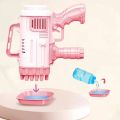 32 hole Bazooka Rocket Bubble Gun with Free New (4pc AA Cell) Exciting Bubbles with Ease/ 32 Holes Bubble Machine Gun With 1 Bubble Liquid Bottle & Tray/ Cell Operated New Bazooka Bubble Machine 32 Holes For Birthday Party/Pool Party Perfect For Gifting. 