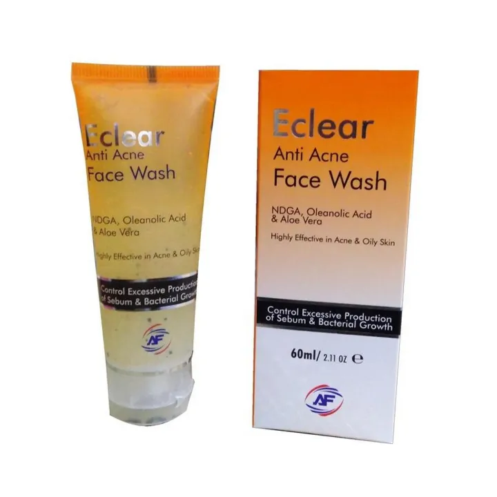 ORANGLES Eclear Anti Acne, Face Wash, - detailed closeup view - illustrating benefits - Image 3 of 3 | created for all | Shop Eclear Anti Acne, Face Wash, North Carolina | Free Shipping ORANGLES