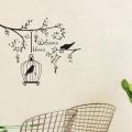 Zooyoo Welcome Home Wall Sticker Birds In The Tree Vinyl Home Decor Living Room Bedroom Decals Removable Bird Decoration. 