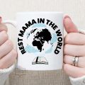 Best Mama in The World Custom Made Mug Gift For Mother Day Home Decoration. 