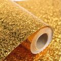 Self Adhesive Aluminum Foil Sheet for Kitchen 60x200cm, Oil Proof Waterproof Aluminium Sheet Sticker DIY Wallpaper Roll, Backsplash Aluminium Sheet for Home, Kitchen, Stove, Cabinet, Wall, Drawers, Furniture, Silver Color, Golden Color, Big Size 60x200cm. 