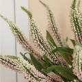 Purple Flower Bouquet Realistic White Silk Simulated Flowers Plastic Pink Artificial Flowers for Wedding Decoration Home Setting Table Decoration Gift Office Decor. 