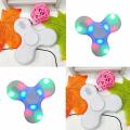 Finger Fidget Spinner Speaker Bluetooth Led Lights Light up Glow in the Dark (Assorted Color. 