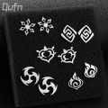 Genshin Impact Childe Cute Earrings Studs Jewelry Luxury Game Anime Earrings Stainlees Steel Earrings Studs Silver Color. 