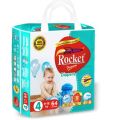 Rocket Premium Diapers Jumbo Pack Size 4 Large (9-14KG),  64 Count. 