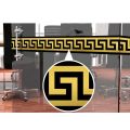 Golden Border Wall Stickers Pack Of 12 / 24 / 36 / 48 / 60 Pieces. 