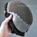 Q6 Slim Beauty Custom Mens Hair piece Toupee - Hair Replacement System / Wig (Size 6x8). 