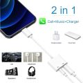 EZone 8-Pin to 3.5mm Audio Headphone Jack Adapter 2-in-1 for iPhone and iOS Devices. 