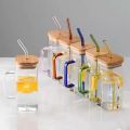 Modern Essential Borosilicate Glass Mug with Spill-Proof Handle for Hot & Cold Drinks - 1 Piece. 