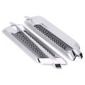 SL 2 Pcs Car Vent Net Hole Cover Carbon Fiber Mesh Side Air Outlet Intake Gill Decorative Stickers Modified Parts. 