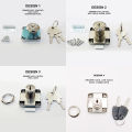 Drawer Lock Furniture Desk Cabinet Lock With 2 Keys. 