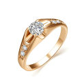 Lady Ring Fine Workmanship Rhinestone Embedded Women Ring. 