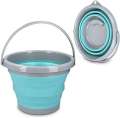 Folding Balti Foldable Silicone Collapsible Tub Portable Outdoor Durable Camping Bucket 10Liters Water Bucket Collapsible Bucket Portable Folding Bucket Dust Bin. 