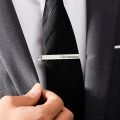 Custom Tie Clip for Men Stainless Steel Man Suit Tie Jewelry Personalise Engraving Name Initials Tie Clip Wedding Groomsmen Gift. 