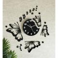 3D Laser Cut Wall Clock Fairy with Stars & Butterflies, Wall clock, Fairy Wooden Wall Clock, Girls Room Wall Clock, Wall Clock Modern Style, Acrylic Butterfly Wall Clock, Room Decoration, Wall Decorations. 