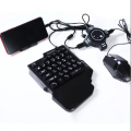 Gaming Set Bluetooth gaming kit WOW Mobile game 5in1 for Android IOS Windows PC phone with backlight Game Combo Pack /Gaming Converter/Wired Gaming Keypad Ergonomic One-headed PUBG / games with wire or with Bluetooth connection. 