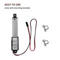 JDXHLAU Micro-Linear Actuator, 2 Inch Stroke, 90N/20.3Lb, Speed 9.5mm/S Electric Waterproof Actuator Motor Linear Actuator 12V. 
