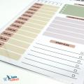 School Planner A4 Size Laminate with board marker Organize Class Schedule. 