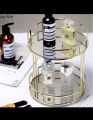 2 Layer Tray, Cosmetic Storage,Rotating Makeup Organizer and the use of  for makeup organizers 1 pcs. 