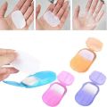 Travel Soap Paper Washing Hand Bath Clean Scented Slice Sheets. 