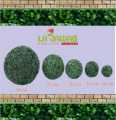 "Vibrant Plastic Artificial Grass Ball: Perfect for Indoor & Outdoor Decor". 