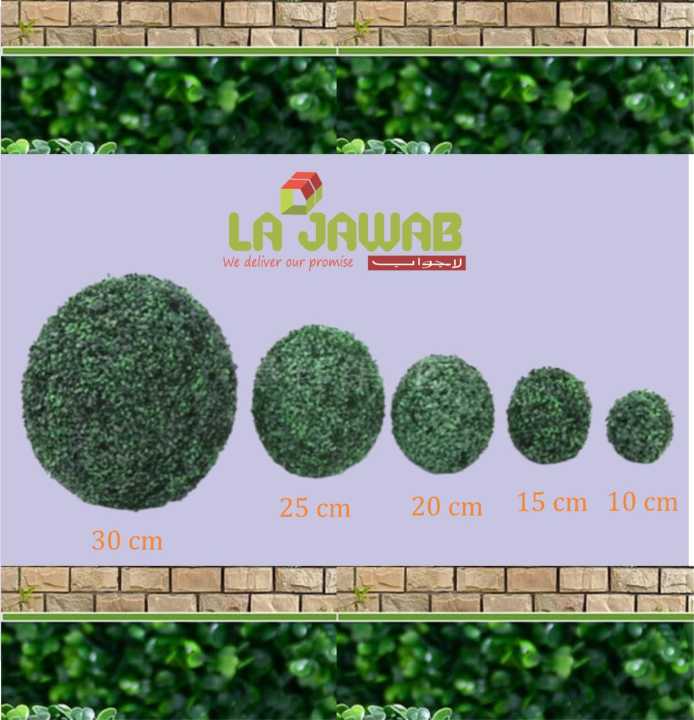 "Vibrant%20Plastic%20Artificial%20Grass%20Ball:%20Perfect%20for%20Indoor%20&%20Outdoor%20Decor"%20-%20Image%202