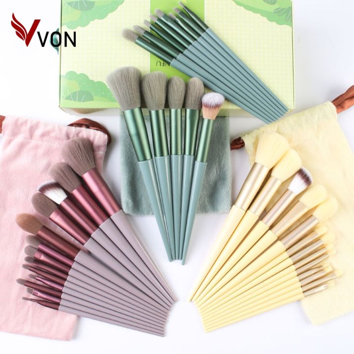 VVON ,makeup brushes set,pack of 13,high quality,Cute makeup kit, cute kit,hello,Professional Makeup Brushes Set,makeup,makeup brushes,hello Cosmetic Makeup Brush Kit