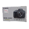 Canon EOS 2000D DSLR Camera with EF-S 18-55mm III Lens. 
