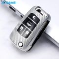 【shenggangshangmao001】Car Cover For Sonic Trax GMC 4 Button Folding Keychain Carbon Style Remote. 