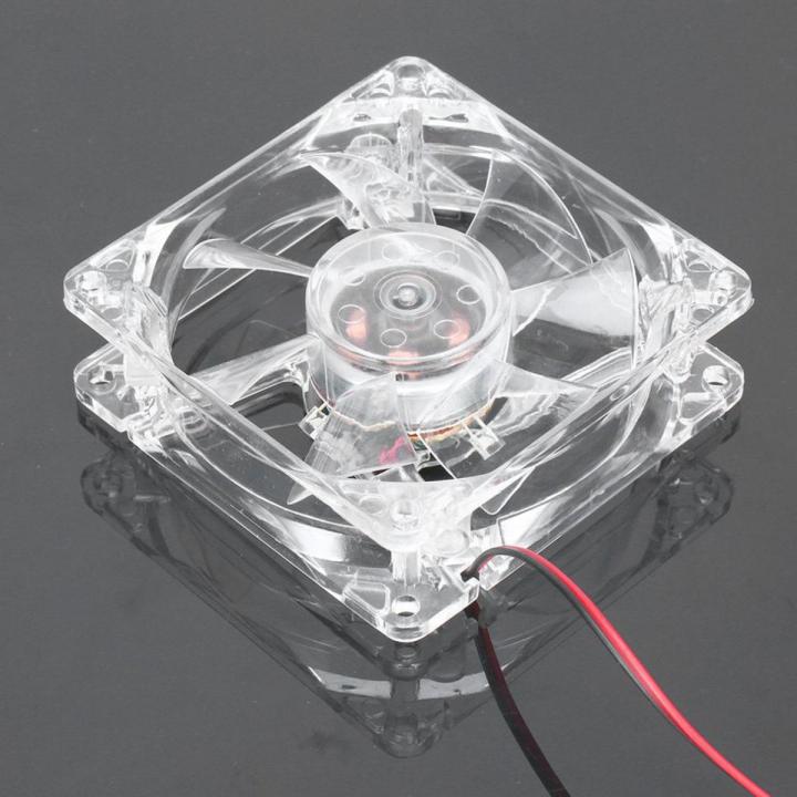 80Mm Computer PC Fan With LED Silent Fan PC CPU Cooling Fan LED Luminous Chass CPU Cooler For Computer Case Cooling Fan Mod