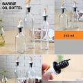 PACK OF 2 OIL GLASS BOTTLE 250ml. 