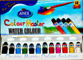 Apex Water Colour Tubes with brush and palette best Poster Color 12 different shades tubes 12 Ml by CMOS. 