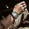 Pintime brand fashion business luxury waterproof quartz calendar quartz men's watch. 