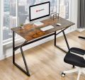 Computer Desk Laptop Stand, Computer Stand with K-Shape Design Modern and Best suited for Online Work and Study Desk Small Writing Desk Wood and Metal Table Simple Style K Study Desk Work Laptop Workstation. 