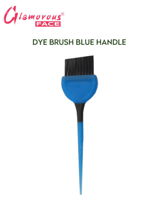 Glamorous Face Dye Brush Long Blue Handle Hair Coloring Brush for Hair Dye, Hair Bleach